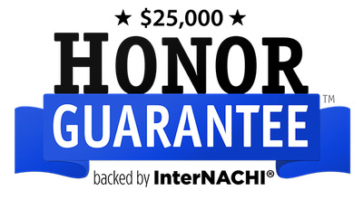 Backed by the InterNACHI $25,000 Honor Guarantee
